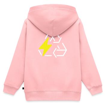 electric car - Kids Premium Organic Zip-up Hoodie - rose - Back - AI Model Kid Female (0cm)