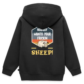 Brettspiel, Brettspiel Siedler, Brettspiel - Kinder Premium Organic Zip Hoodie - Schwarz - Hinten - AI Model Kid Male (0cm)