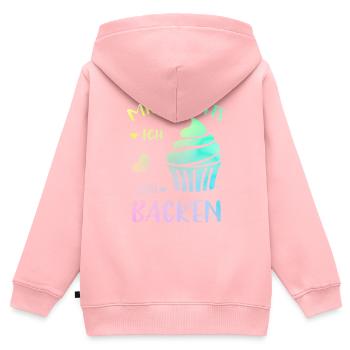 Backliebhaber Geschenk Mir Reichts Ich Geh Backen - Kinder Premium Organic Zip Hoodie - Rosa - Hinten - AI Model Kid Female (0cm)