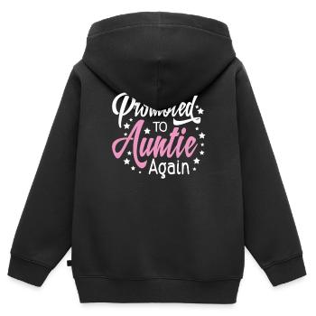 Herren befördert zu Opa wieder Est 2021 Großvater - Kinder Premium Organic Zip Hoodie - Schwarz - Hinten - AI Model Kid Male (0cm)