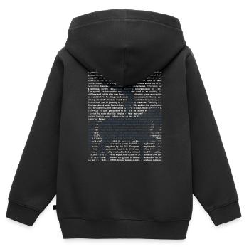 Voltigieren - Kinder Premium Organic Zip Hoodie - Schwarz - Hinten - AI Model Kid Male (0cm)