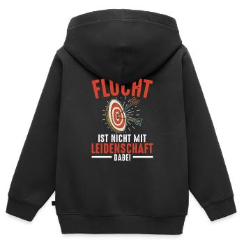Bogenschützen Pfeil & Bogen Geschenk - Kinder Premium Organic Zip Hoodie - Schwarz - Hinten - AI Model Kid Male (0cm)