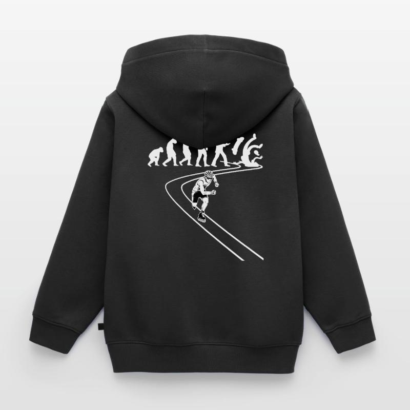 Inline-Skating Rollerskater Inline-Skater Kinder Premium Organic Zip Hoodie
