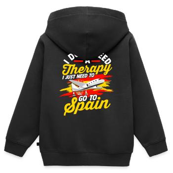 Spanien Tshirt Andalusien Spain Matador Geschenk - Kinder Premium Organic Zip Hoodie - Schwarz - Hinten - AI Model Kid Male (0cm)