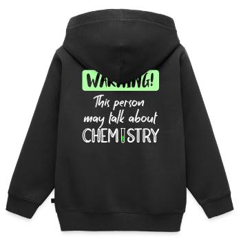 chemist - Kids Premium Organic Zip-up Hoodie - black - Back - AI Model Kid Male (0cm)