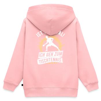 Tischtennis Ist Mir Egal Spruch Tischtennisspieler - Kinder Premium Organic Zip Hoodie - Rosa - Hinten - AI Model Kid Female (0cm)