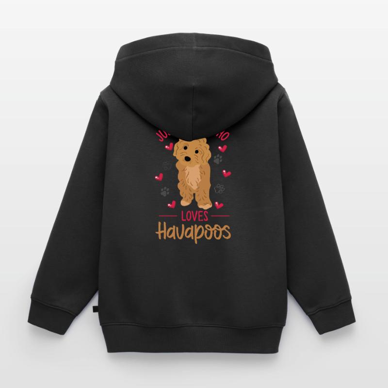 havapoo, havapoo havapoo mutter, Havaneser, Kinder Premium Organic Zip Hoodie