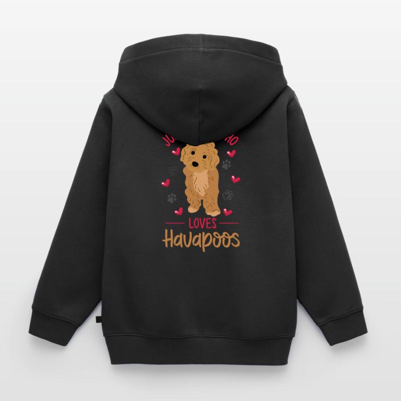 havapoo, havapoo havapoo mutter, Havaneser, Kinder Premium Organic Zip Hoodie