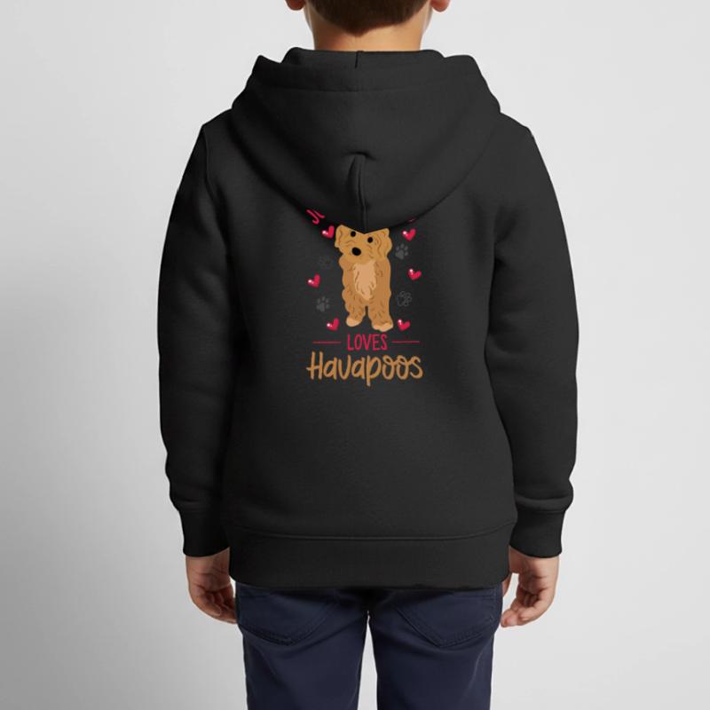 havapoo, havapoo havapoo mutter, Havaneser, Kinder Premium Organic Zip Hoodie