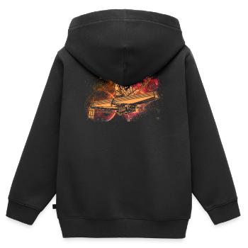 James Webb Weltraumteleskop - Kinder Premium Organic Zip Hoodie - Schwarz - Hinten - AI Model Kid Male (0cm)