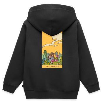 Garden Gardener magical tarot card gift idea - Kids Premium Organic Zip-up Hoodie - black - Back - AI Model Kid Male (0cm)