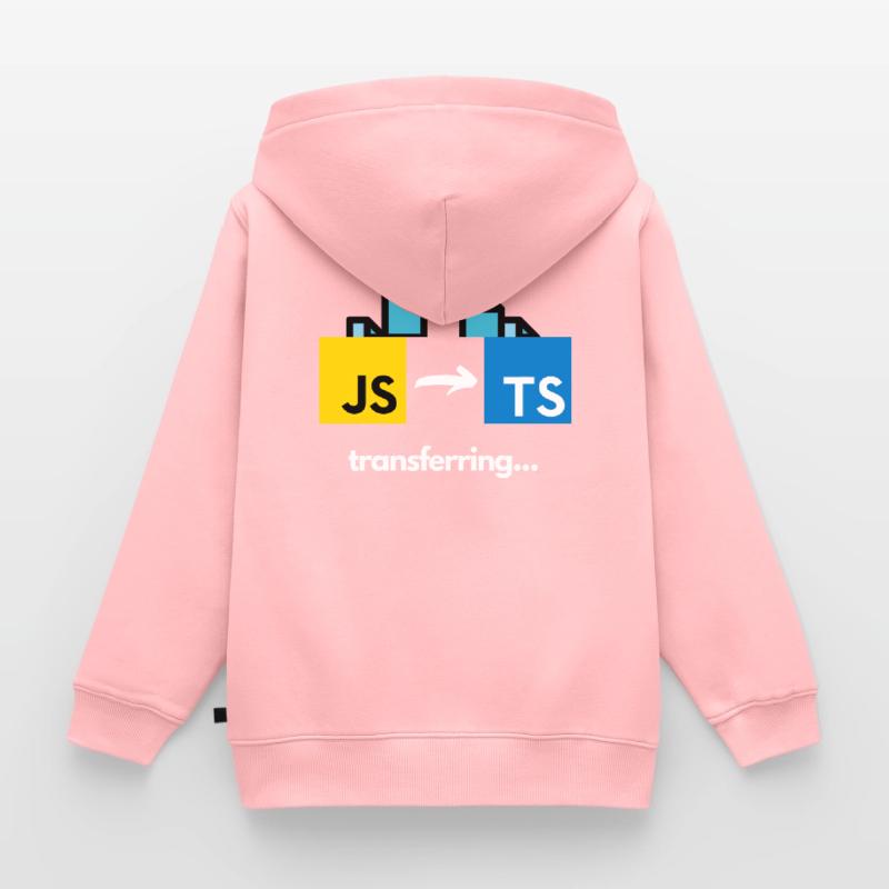 Übertragung von Javascript auf Typescript Kinder Premium Organic Zip Hoodie