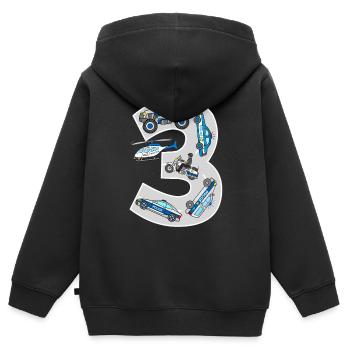 Polizeiautos 3. Geburtstag Kinder Polizei 3 Jahre - Kinder Premium Organic Zip Hoodie - Schwarz - Hinten - AI Model Kid Male (0cm)