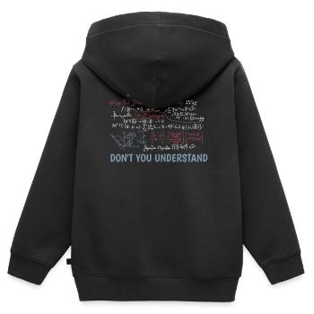 Funny Complex Equation Math Teacher - Kids Premium Organic Zip-up Hoodie - black - Back - AI Model Kid Male (0cm)