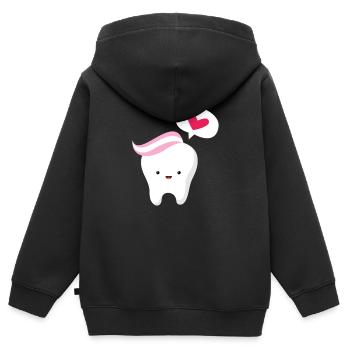 Dentist Dentist Dentist Teeth Gift - Kids Premium Organic Zip-up Hoodie - black - Back - AI Model Kid Male (0cm)