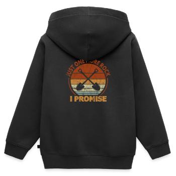 Geologie - Kinder Premium Organic Zip Hoodie - Schwarz - Hinten - AI Model Kid Male (0cm)