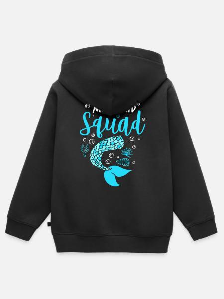 Meerjungfrau - Kinder Premium Organic Zip Hoodie - Schwarz