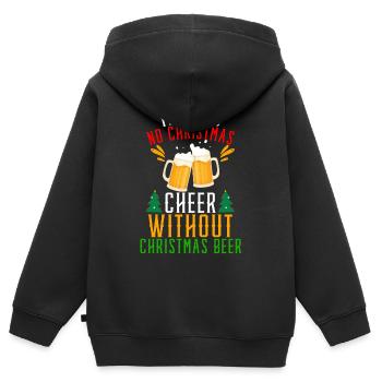 Noël, noël, noël, noël, noël, noël, noël, noël - Sweat Premium à capuche zippé enfant bio - noir - Dos - AI Model Kid Male (0cm)