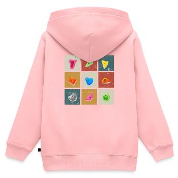 Mountain Climbing Bouldering Climbing Handles Bouldering - Kids Premium Organic Zip-up Hoodie - rose - Back - AI Model Kid Female (0cm)