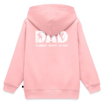 Arboriculteur Aboriste Père - Sweat Premium à capuche zippé enfant bio - rose - Dos - AI Model Kid Female (0cm)