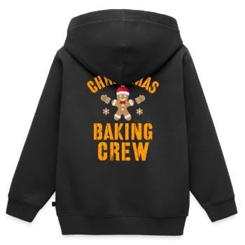 Weihnachten, Weihnachten, Weihnachten, Weihnachten - Kinder Premium Organic Zip Hoodie - Schwarz - Hinten - AI Model Kid Male (0cm)