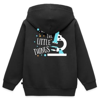 Biologen Biologie Genetik Forscher Student - Kinder Premium Organic Zip Hoodie - Schwarz - Hinten - AI Model Kid Male (0cm)
