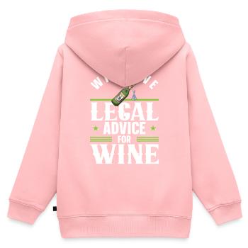 Lawyer Lawyer Law Justice Gift - Kids Premium Organic Zip-up Hoodie - rose - Back - AI Model Kid Female (0cm)