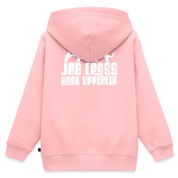 Boxen Boxer Boxhandschuhe Boxkampf Geschenk - Kinder Premium Organic Zip Hoodie - Rosa - Hinten - AI Model Kid Female (0cm)