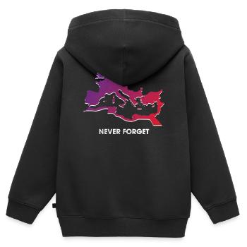Empire romain, Romains anciens, César - Sweat Premium à capuche zippé enfant bio - noir - Dos - AI Model Kid Male (0cm)