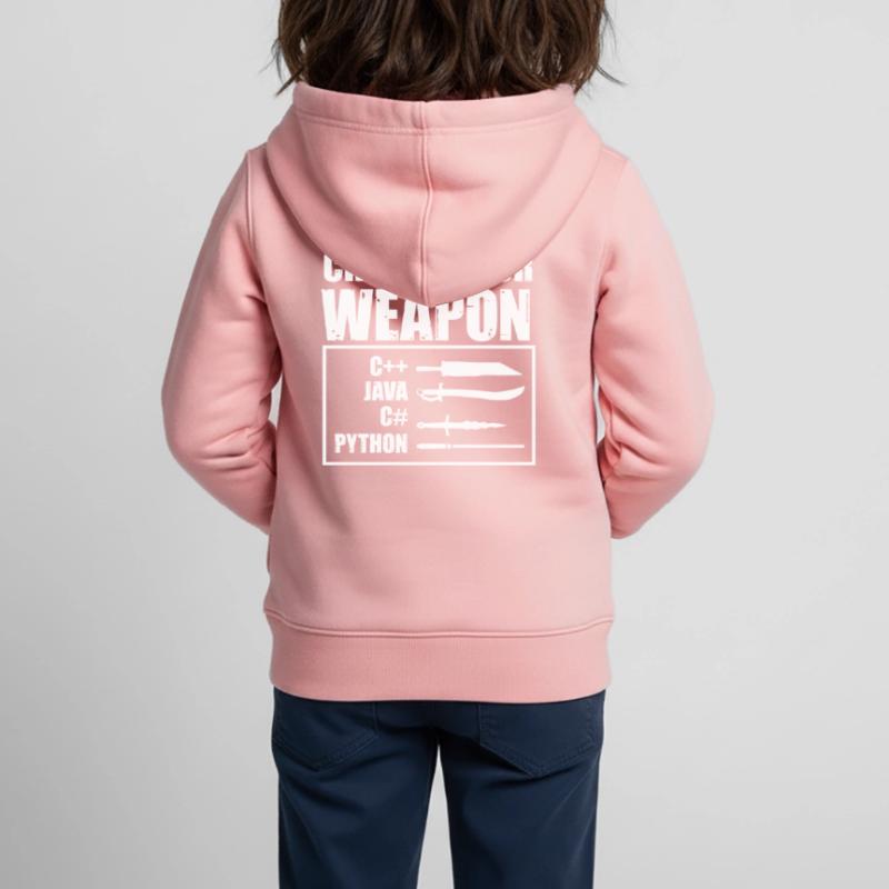 Python-Programmierung, Programmierer, Coder Kinder Premium Organic Zip Hoodie