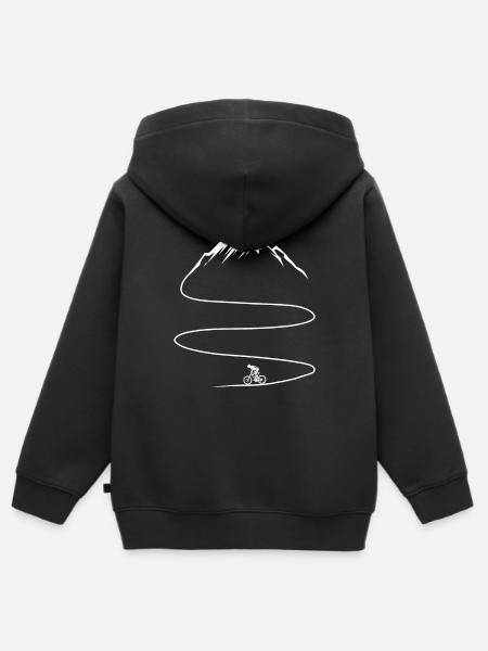 Downhill MTB, Mountainbiker Mountainbike - Kinder Premium zip hoodie biologisch - zwart