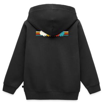 Amateurs de cochons d’Inde. - Sweat Premium à capuche zippé enfant bio - noir - Dos - AI Model Kid Male (0cm)