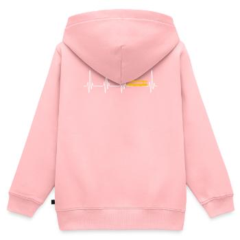 EPIC TRAM OWNER IDÉE CADEAU - Sweat Premium à capuche zippé enfant bio - rose - Dos - AI Model Kid Female (0cm)