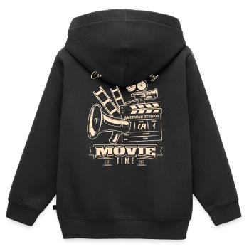 Cinematography Kino Cinema Filmliebhaber - Kinder Premium Organic Zip Hoodie - Schwarz - Hinten - AI Model Kid Male (0cm)