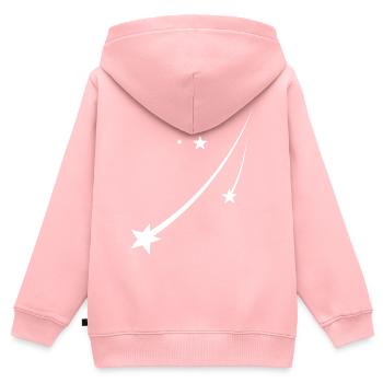 Stars - Kids Premium Organic Zip-up Hoodie - rose - Back - AI Model Kid Female (0cm)