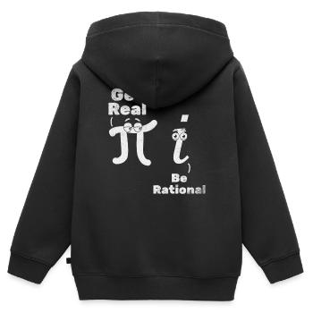 Pi Day Pi Mathematik Holen Sie sich Real Sein - Kinder Premium Organic Zip Hoodie - Schwarz - Hinten - AI Model Kid Male (0cm)