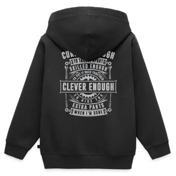 Auto-LKW-Mechaniker - Mechaniker - Kinder Premium Organic Zip Hoodie - Schwarz - Hinten - AI Model Kid Male (0cm)