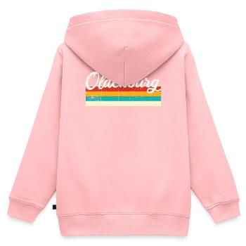 Oldenburg Retro Vintage - Kids Premium Organic Zip-up Hoodie - rose - Back - AI Model Kid Female (0cm)
