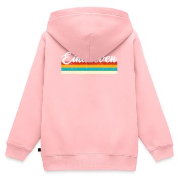 Eindhoven Retro Vintage - Kinder Premium Organic Zip Hoodie - Rosa - Hinten - AI Model Kid Female (0cm)