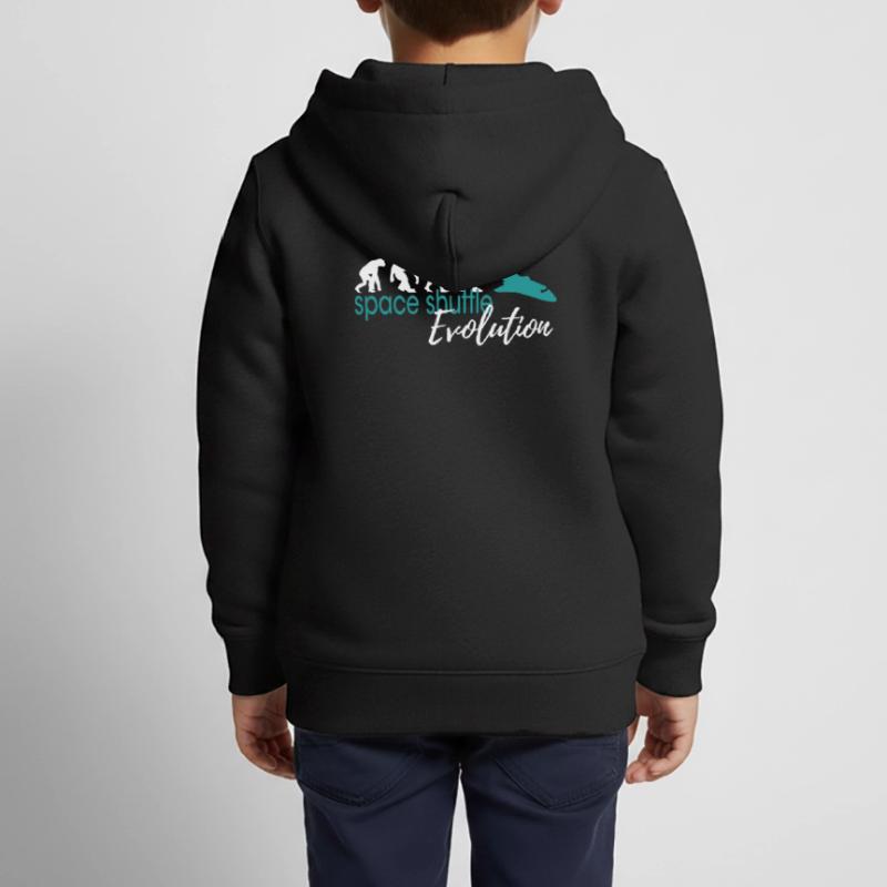 Space Shuttle Evolution Kinder Premium Organic Zip Hoodie