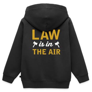 Anwalt - Kinder Premium Organic Zip Hoodie - Schwarz - Hinten - AI Model Kid Male (0cm)