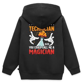 Chemistry Biology Laboratory Laboratory Technician Gift - Kids Premium Organic Zip-up Hoodie - black - Back - AI Model Kid Male (0cm)
