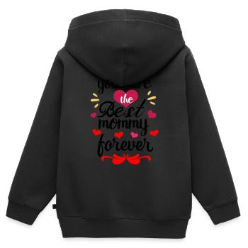 Muttertag Muttertag Muttertag Muttertag muttertag - Kinder Premium Organic Zip Hoodie - Schwarz - Hinten - AI Model Kid Male (0cm)