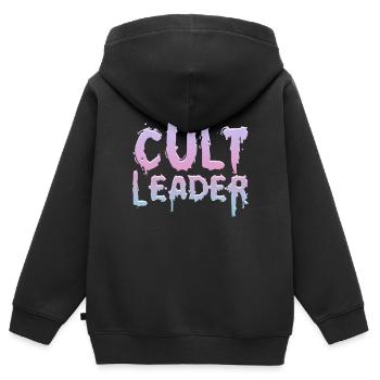 Chef de secte Pastel Goth Occult Witchcraft Gesch - Sweat Premium à capuche zippé enfant bio - noir - Dos - AI Model Kid Male (0cm)