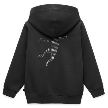Handball Handballer - Kinder Premium Organic Zip Hoodie - Schwarz - Hinten - AI Model Kid Male (0cm)