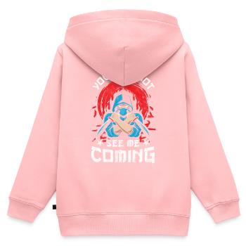 Ninja Ninjutsu Judo Katana Kids Shuriken Warrior - Kids Premium Organic Zip-up Hoodie - rose - Back - AI Model Kid Female (0cm)