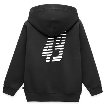 fyrtionio - Sweat Premium à capuche zippé enfant bio - noir - Dos - AI Model Kid Male (0cm)