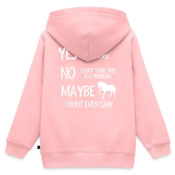 Horse lover, horse, horse gift - Kids Premium Organic Zip-up Hoodie - rose - Back - AI Model Kid Female (0cm)
