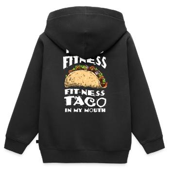 Taco Mardi Torero Salsa Latino Nacho Mexicain - Sweat Premium à capuche zippé enfant bio - noir - Dos - AI Model Kid Male (0cm)