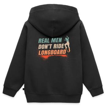 Skater Skateboard Geschenk Halfpipe Sk8 Ollie - Kinder Premium Organic Zip Hoodie - Schwarz - Hinten - AI Model Kid Male (0cm)